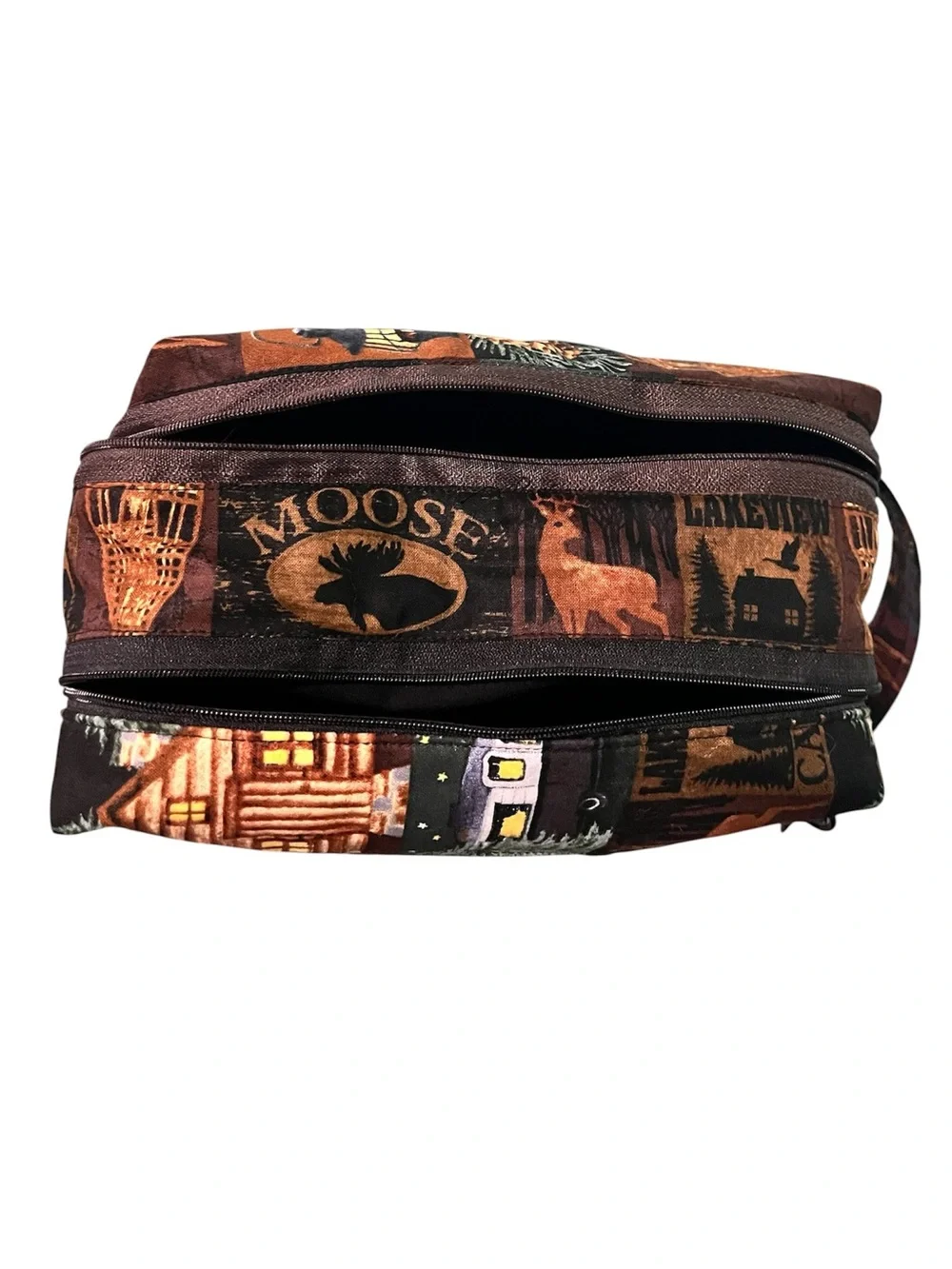 Handmade Diaper & Wipes travel bag Double Zipper Baby Travel Pouch